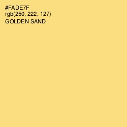 #FADE7F - Golden Sand Color Image